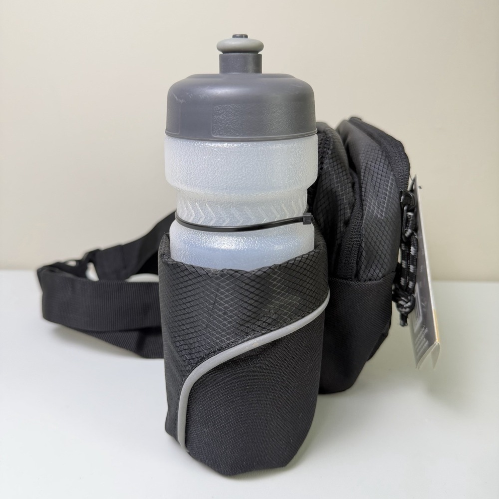 Outdoor Products H2O Mojave Waist Pack Black Hydration Belt with 2 Water Bottles - Picture 7 of 15